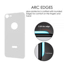 FOR IPHONE 8 BACK COVER TEMPERED GLASS RARE PLATE PROTECTOR - WHITE