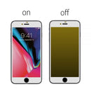 3D MIRROR TEMPERED GLASS PROTECTOR IPHONE 8/7 PLUS LIGHT GOLD TINT WHITE EDGE