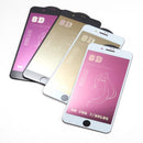 3D MIRROR TEMPERED GLASS PROTECTOR IPHONE 8/7 PLUS LIGHT GOLD TINT WHITE EDGE