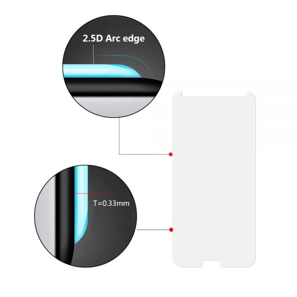 TEMPERED GLASS SCREEN PROTECTOR 0.33MM ARCING FOR SAMSUNG GALAXY J7 (2017)