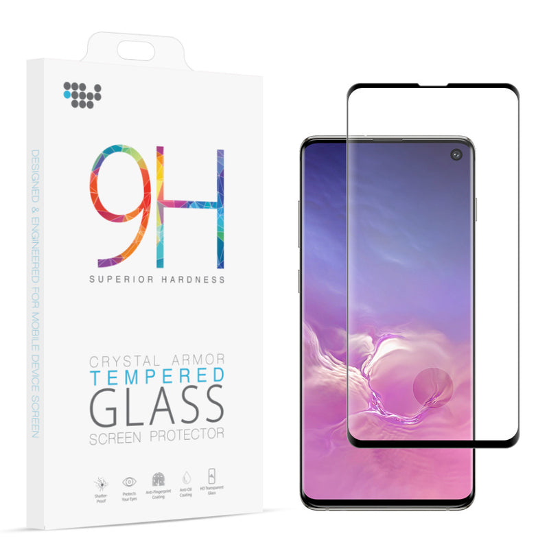 SAMSUNG GALAXY S10 3D CURVED EDGELESS TEMPERED GLASS PROTECTOR W GLUE 0.2MM  