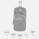 SimplyASP Tech Universal Sports Armband Canvas Pouch w/ Secured Zipper