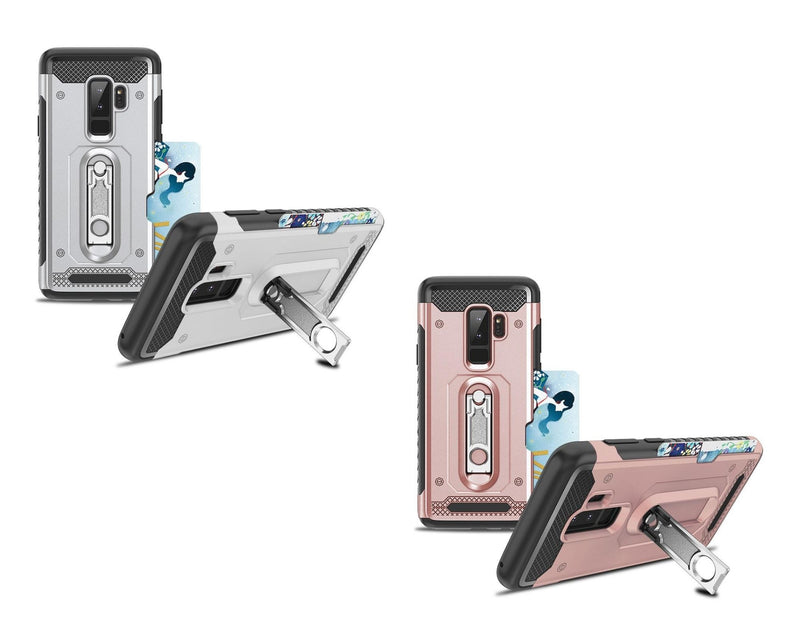 Samsung Galaxy S9 Plus Mechanic Hard Hybrid Cover Case w/stand/card slot