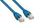 SimplyASP Tech 50ft Cat6a 600 MHz Shielded Snagless Network Patch Cable, Blue