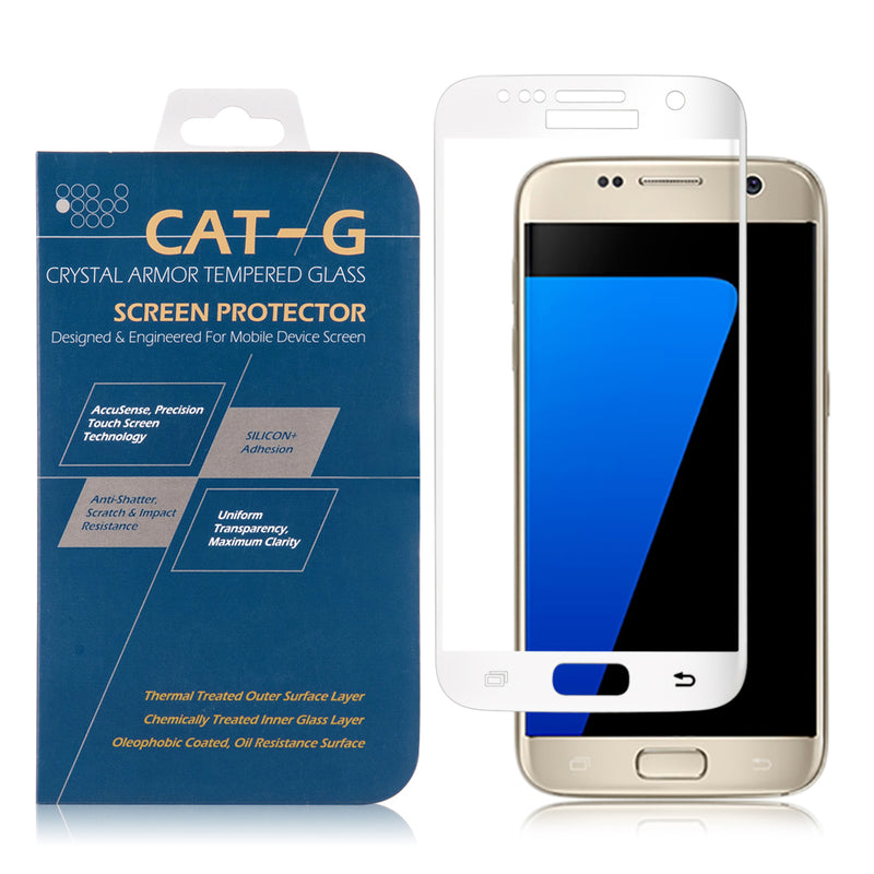 SAMSUNG GALAXY S7 EDGE 3D CURVED FULL COVER TEMPERED GLASS