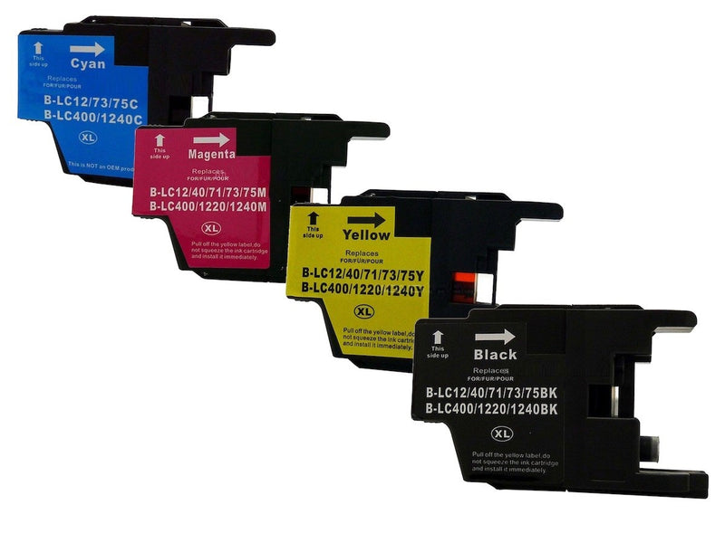 SimplyASP Tech Compatible Brother LC75 Cyan Magenta Yellow Black MFC-J6510 More