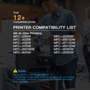 SimplyASP Tech Compatible Brother LC75 Cyan Magenta Yellow Black MFC-J6510 More