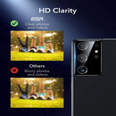 Chrome Metallic Camera Lens Protector For Samsung Galaxy S21 Ultra - Black