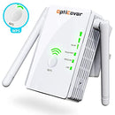 OptiCover WiFi Extender WPS Internet Signal Booster Repeater 2.4GHz 300 Mbps