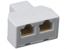 SimplyASP Tech RJ45 One Female to Two Female Modular T-Adapter
