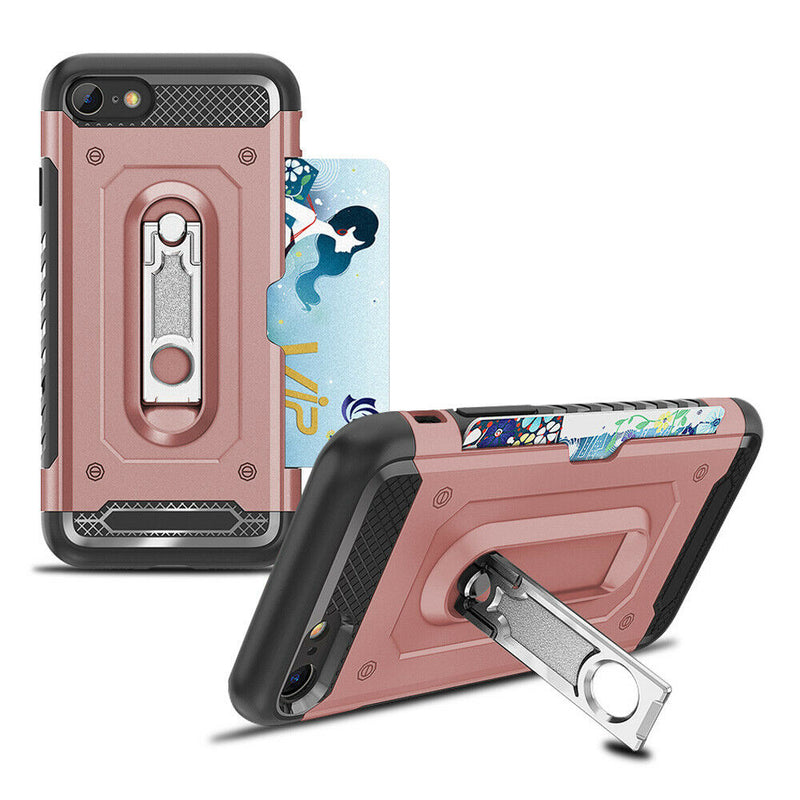 FOR IPHONE 8 / 7 THE MECHANIC HYBRID CASE WITH CARD SLOT Rose-Gold