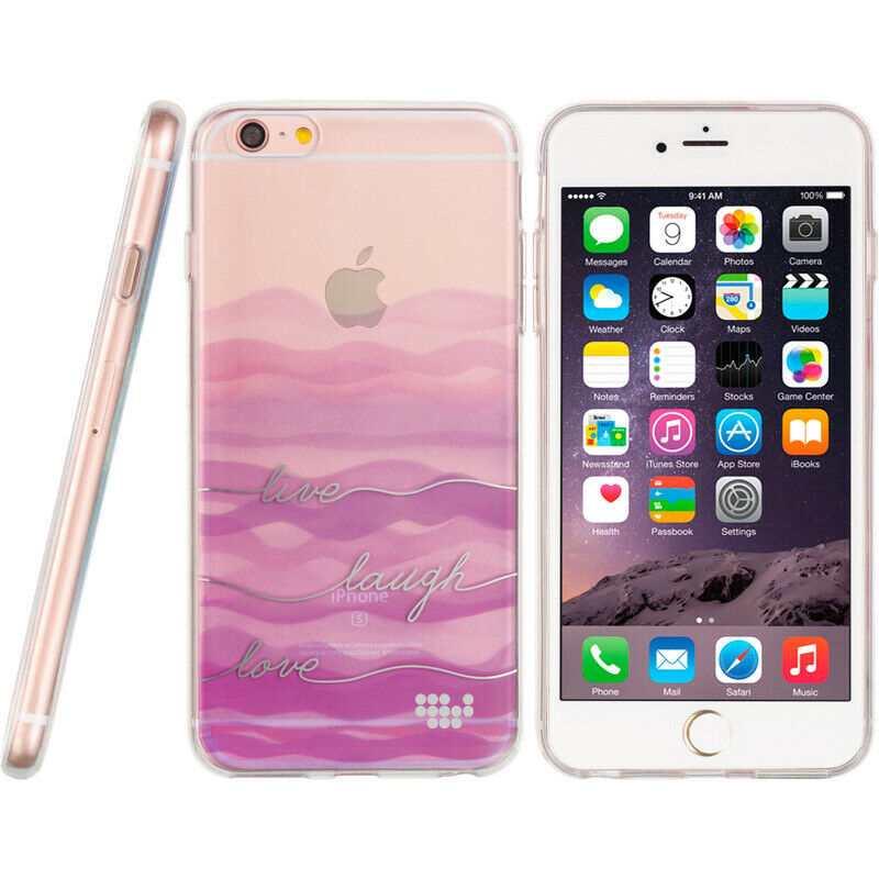 IPHONE 6 / 6S TPU WATER COLOR IMD CASE LIVE LAUGH LOVE
