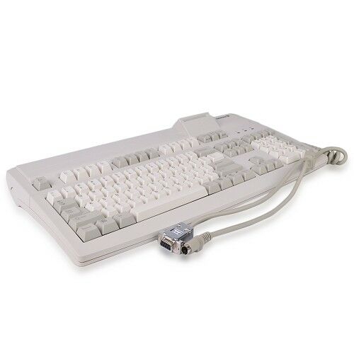 Cherry 104-Key Advanced Perf PS/2 Keyboard w/9-pin Serial Port Smart Card Reader