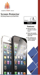 SimplyASP Tech Army Strong 3 Pack of Screen Protectors for iPhone 5/5S/SE