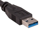 SimplyASP Tech 1ft USB 3.0 Panel-Mount Type A Male to Type A Female Cable